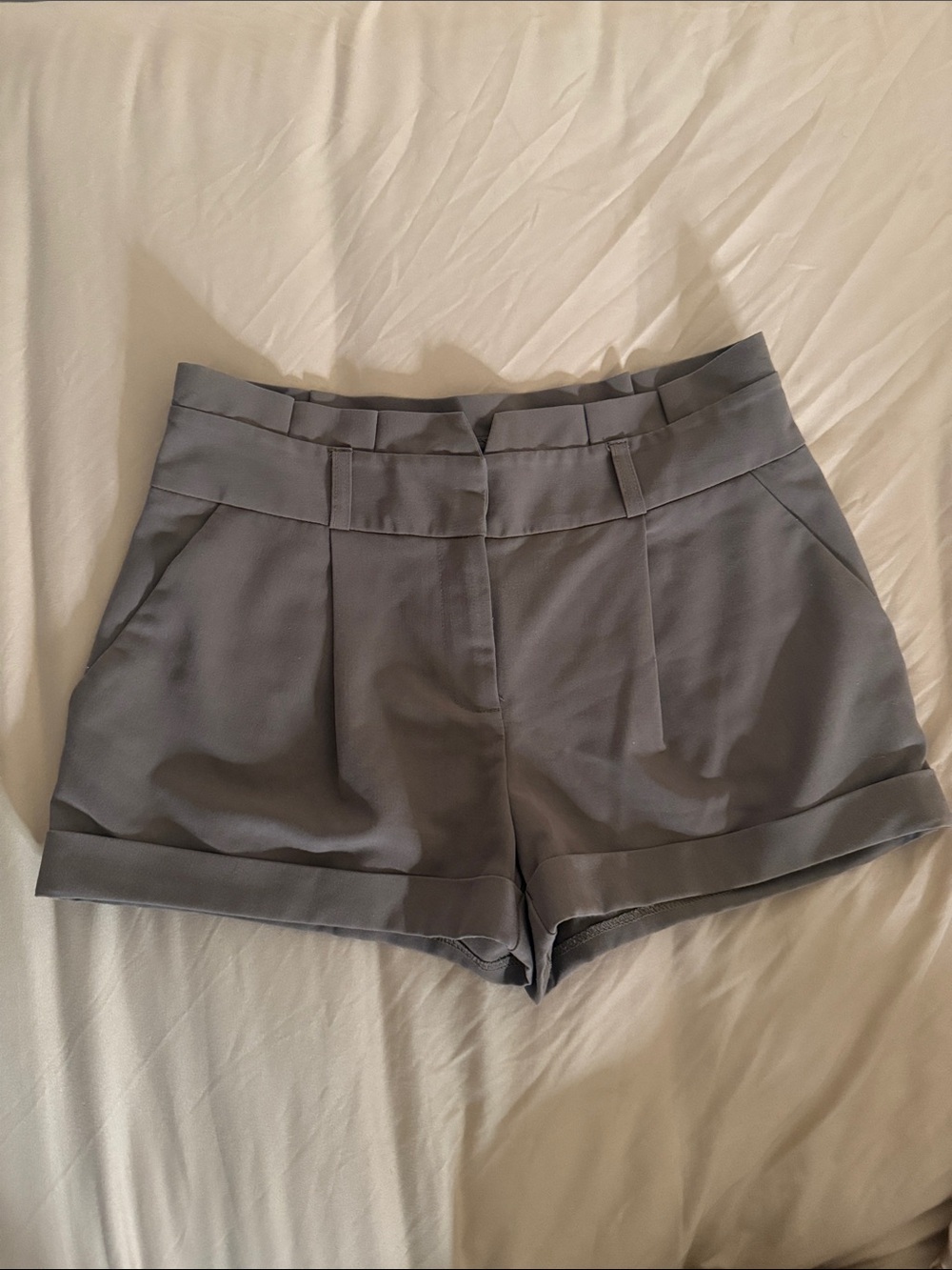 Forever 21 Dark Taupe Tailored Cuffed Women's Shorts